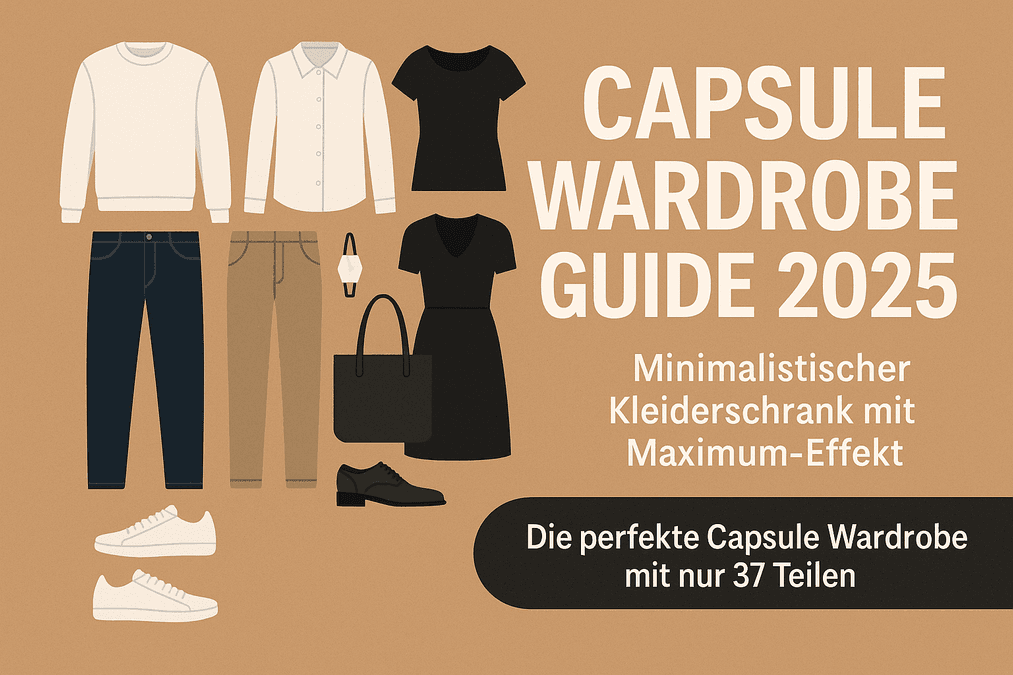 Capsule Wardrobe Guide 2025: Minimalistischer Kleiderschrank mit Maximum-Effekt