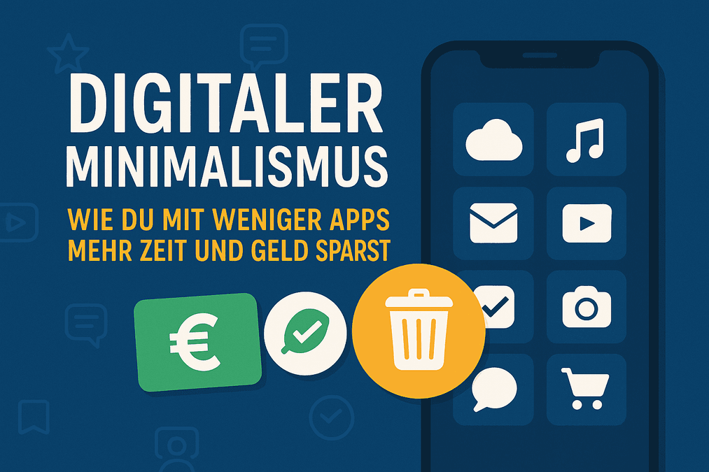 Digitaler Minimalismus: Wie du mit weniger Apps mehr Zeit und Geld sparst