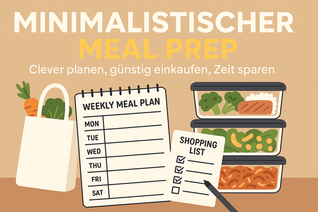 Minimalistischer Meal Prep: Clever planen, günstig einkaufen, Zeit sparen